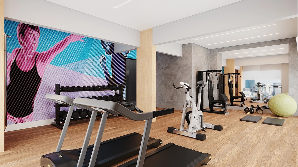 Espaço Fitness / Academia edificio Grand Palermo - Capão Raso - Curitiba, Construtora Ruon e Thal Engenharia